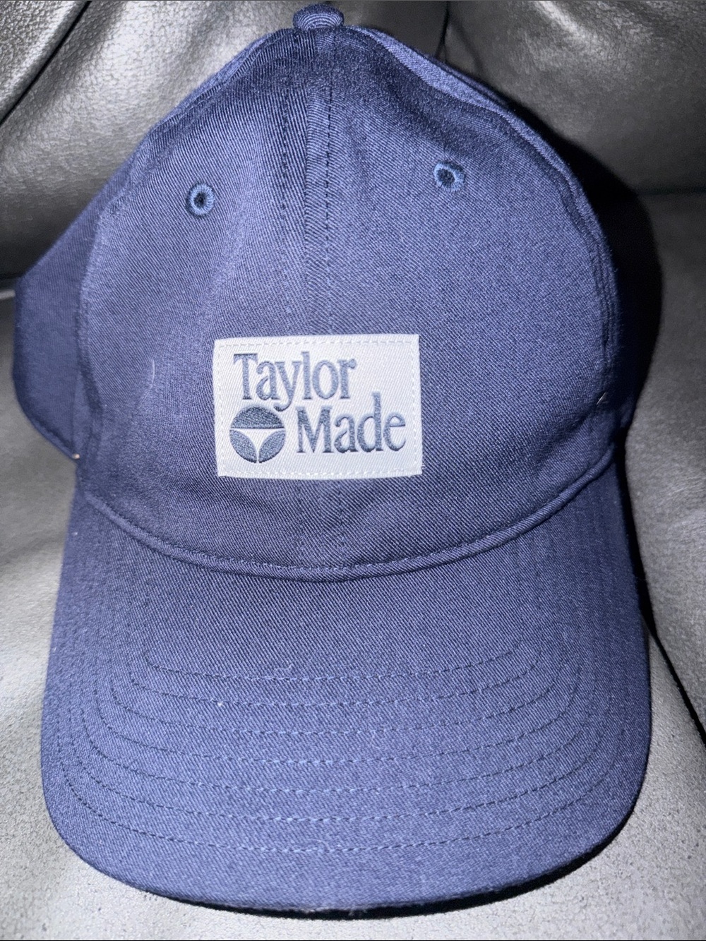 TaylorMade Men's Dark Navy Baseball Hat with Logo Patch